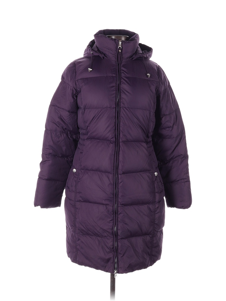 Lands' End 100 Nylon Solid Purple Coat Size XS 71 off thredUP