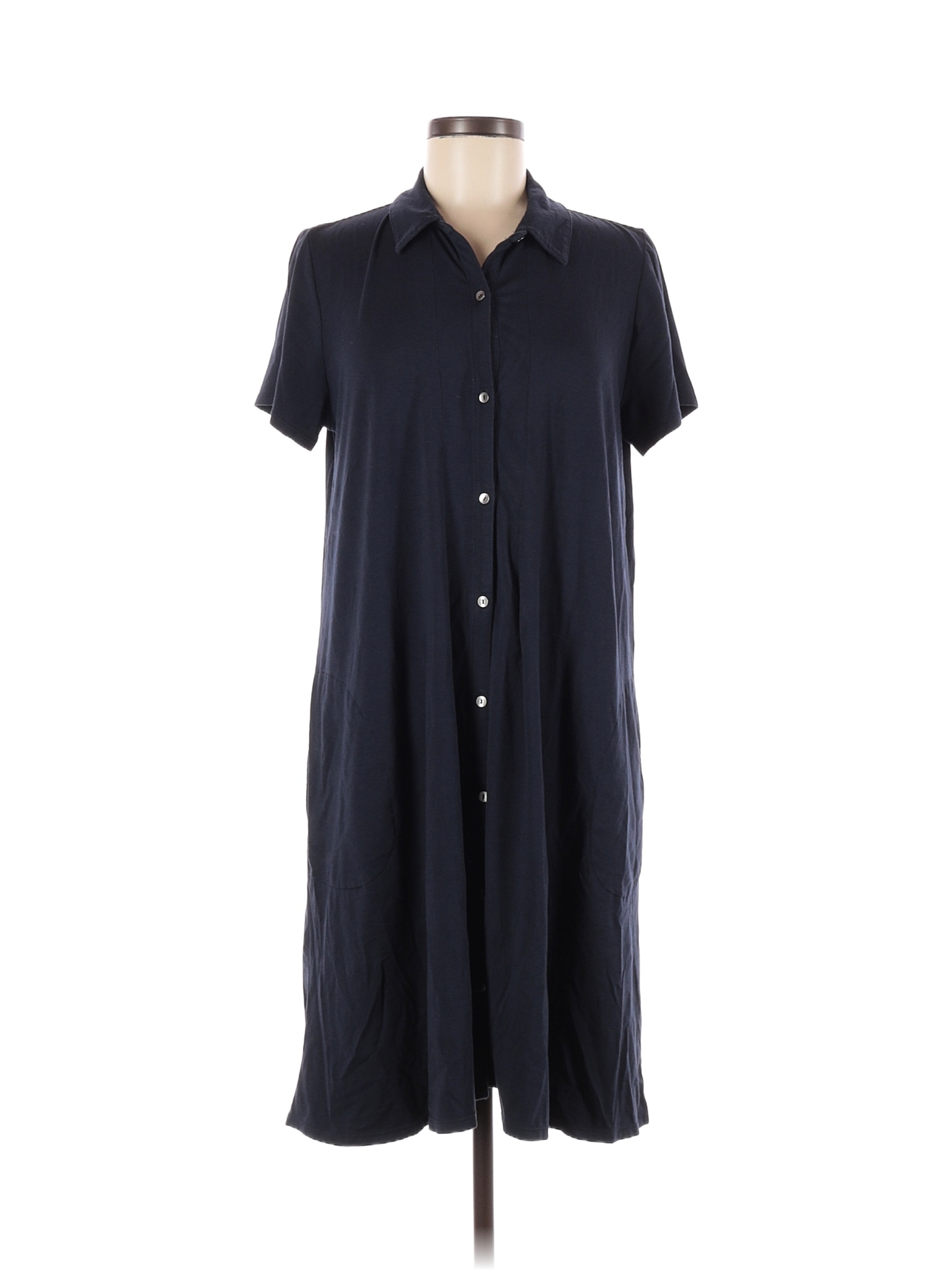 J.Jill Solid Navy Blue Casual Dress Size M 72 off thredUP