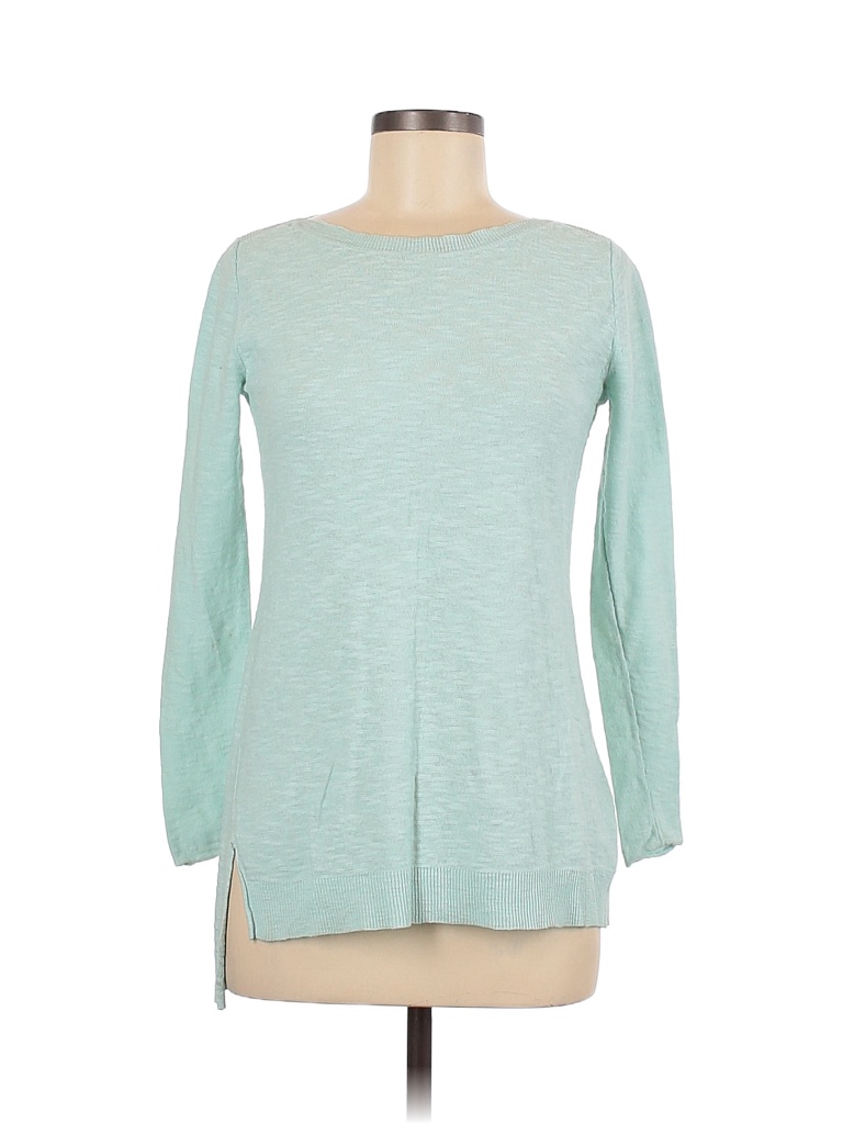 Eileen Fisher Color Block Colored Blue Pullover Sweater Size XS - 89% ...