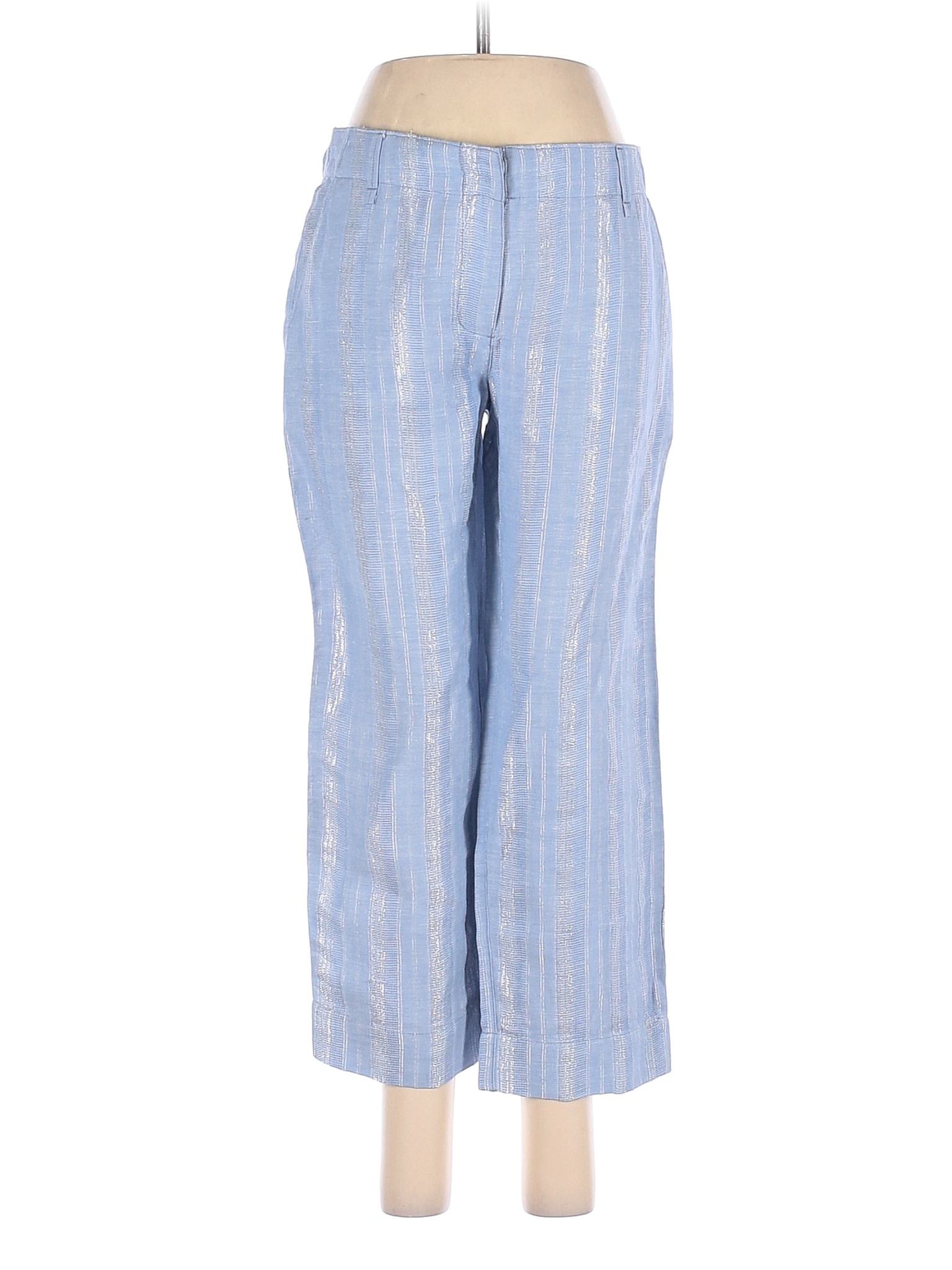 Tommy Bahama Stripes Blue Linen Pants Size 0 - 70% off | thredUP