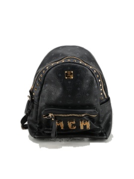 MCM Vintage Visetos Stark Studded Backpack (view 1)