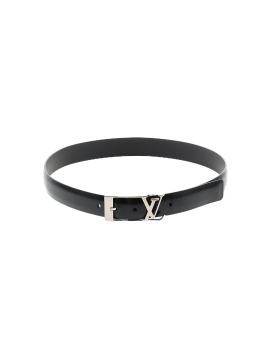 Louis Vuitton black leather belt, size 34