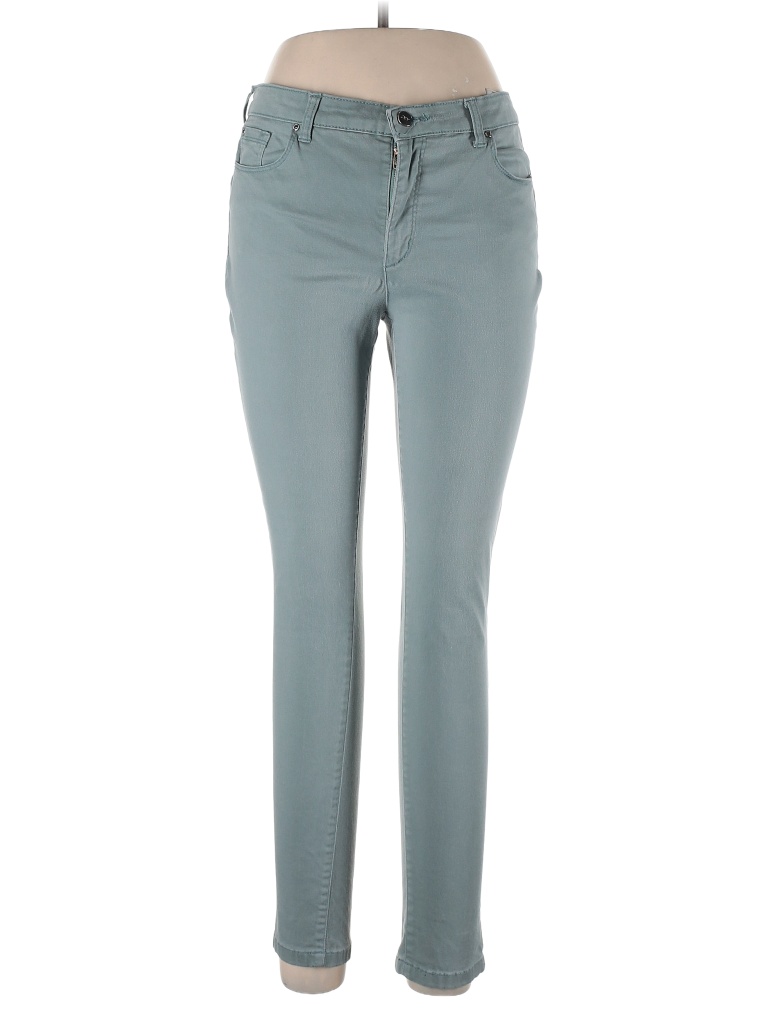 Jones New York Solid Teal Jeans Size 10 81 off thredUP