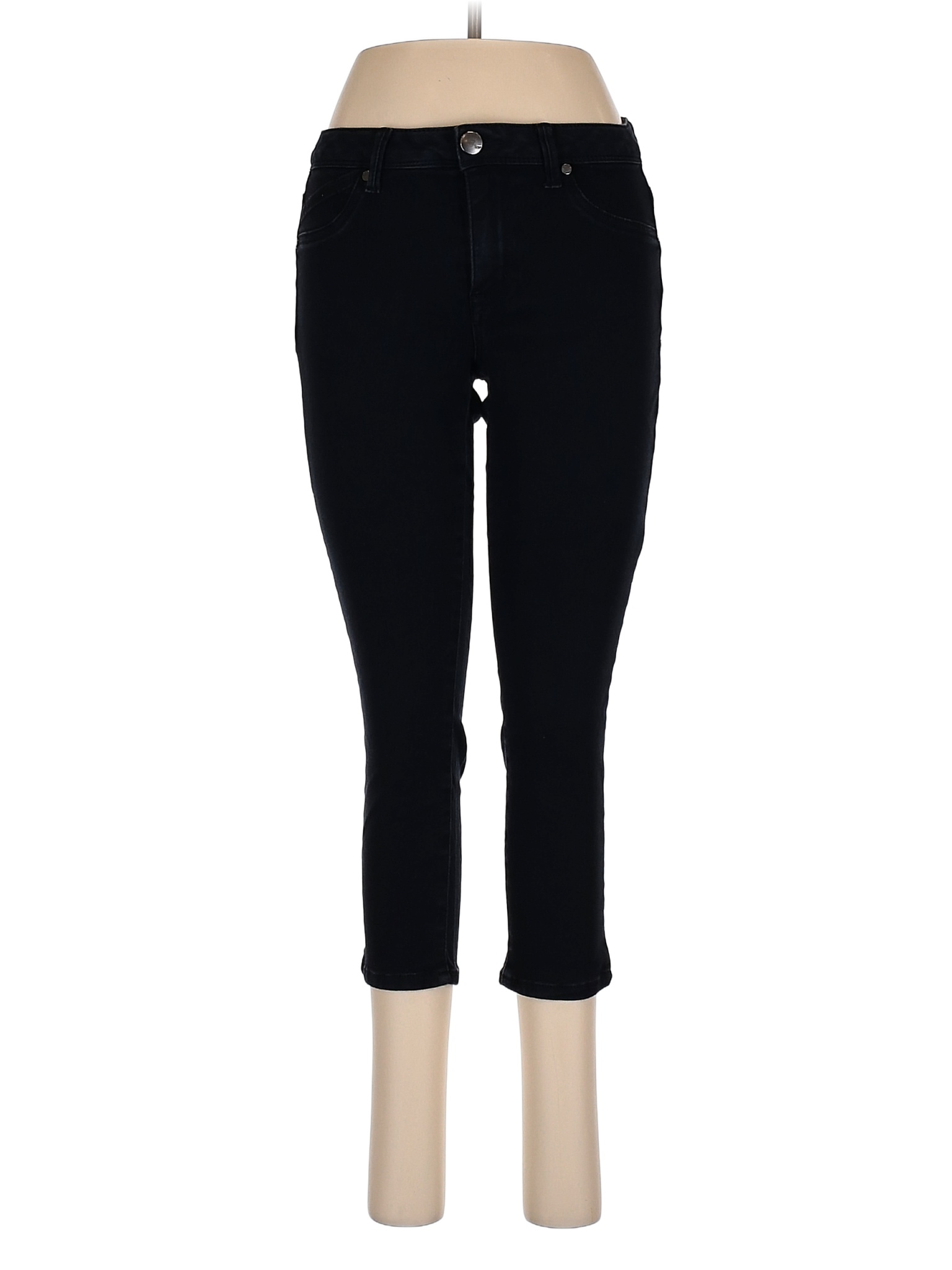1822 Denim Solid Black Jeans Size 6 - 71% off | thredUP