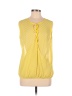 Bellatrix 100% Polyester Yellow Sleeveless Blouse Size M - photo 1