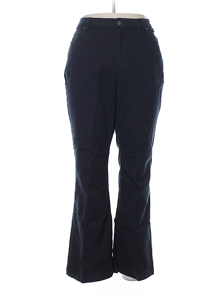Liz & Me Solid Black Jeans Size 3X (Plus) - 76% off | thredUP
