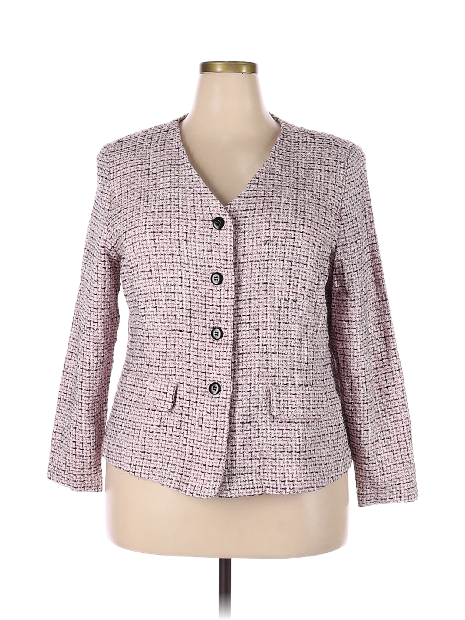 Fashion Bug 100% Acrylic Pink Blazer Size 18 (Plus) - 52% off | thredUP
