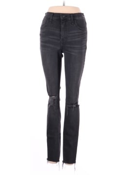 Madewell 9" Mid-Rise Skinny Jeans in Black Sea (view 1)