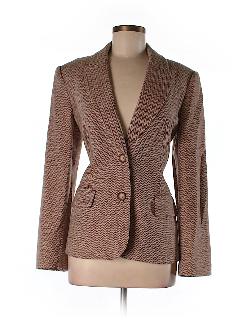 Sundance Print Brown Wool Blazer Size S - 86% off | thredUP