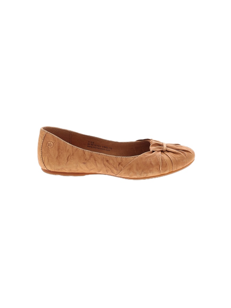 Born Handcrafted Footwear Tan Flats Size 7 - photo 1
