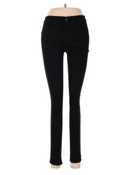 Madewell 9" Mid-Rise Skinny Jeans: Velvet Tuxedo Stripe Edition (view 1)