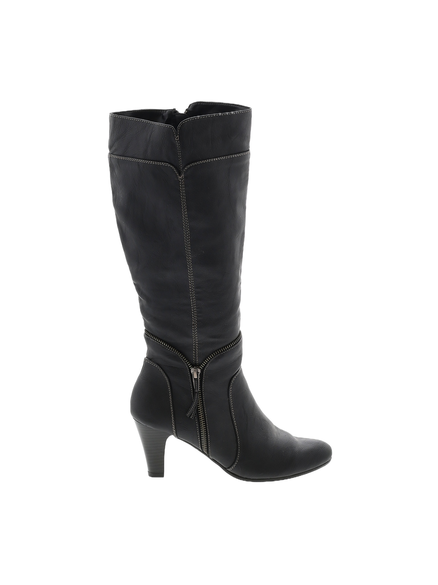 Life Stride Solid Black Boots Size 8 - 52% off | thredUP