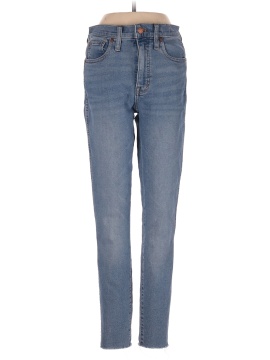Madewell 10" High-Rise Skinny Jeans in Ainsworth Wash: Raw-Hem Edition (view 1)