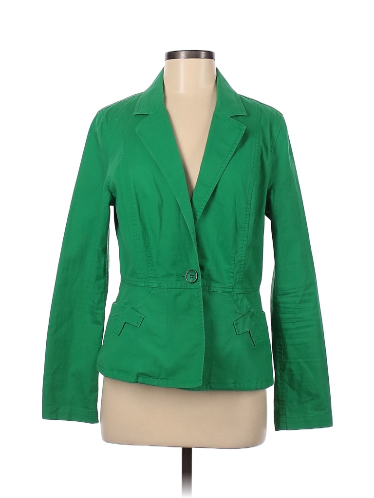 Cabi Solid Colored Green Blazer Size M 71 Off Thredup