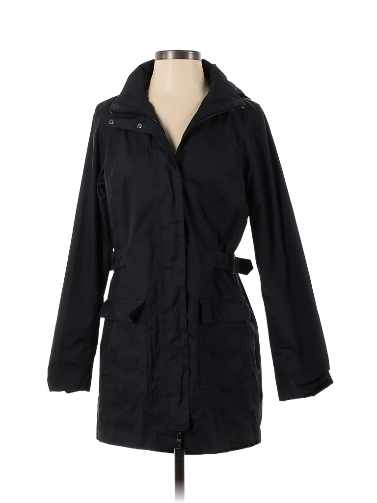 The North Face 100 Polyester Solid Black Coat Size S 64 off thredUP