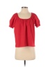 TeXTURE & THREAD Madewell Colored Red Short Sleeve Blouse Size XS - photo 1