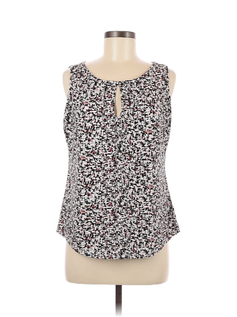 Haut Sans Manches à Motif Géométrique White House Black Market - Taille XS, Noir, Col V, Occasion Très Bon état