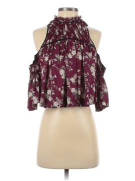 Cinq à Sept Long Sleeve Silk Top (view 1)