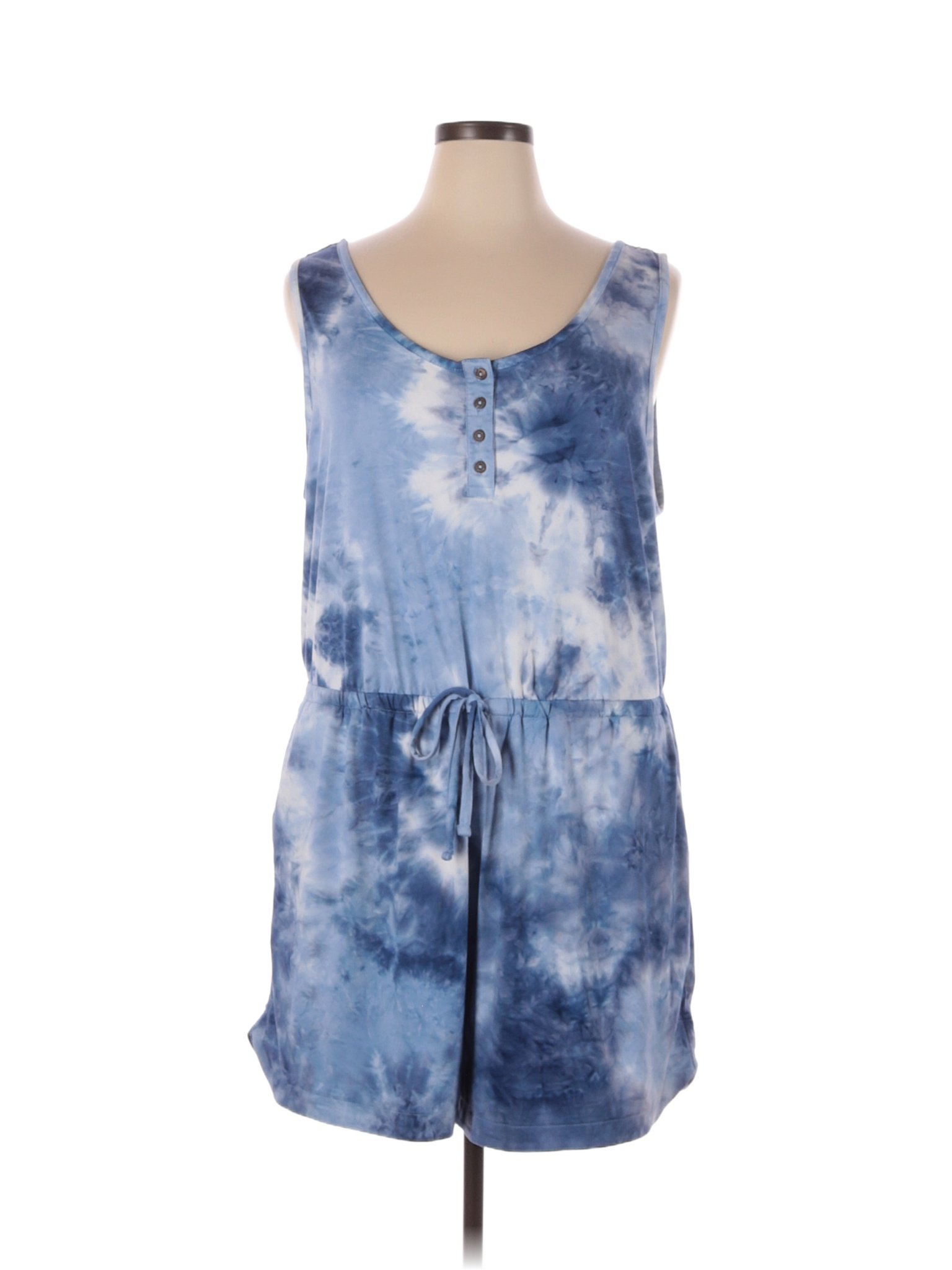 Wallflower Blue Romper Size 2X (Plus) 52 off ThredUp