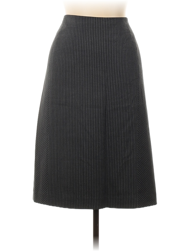Calvin Klein Stripes Gray Casual Skirt Size 10 - 84% off | ThredUp