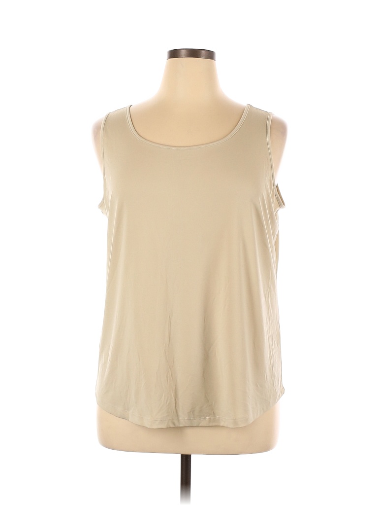 Chico's Solid Colored Tan Tank Top Size XL (3) - 70% off | thredUP