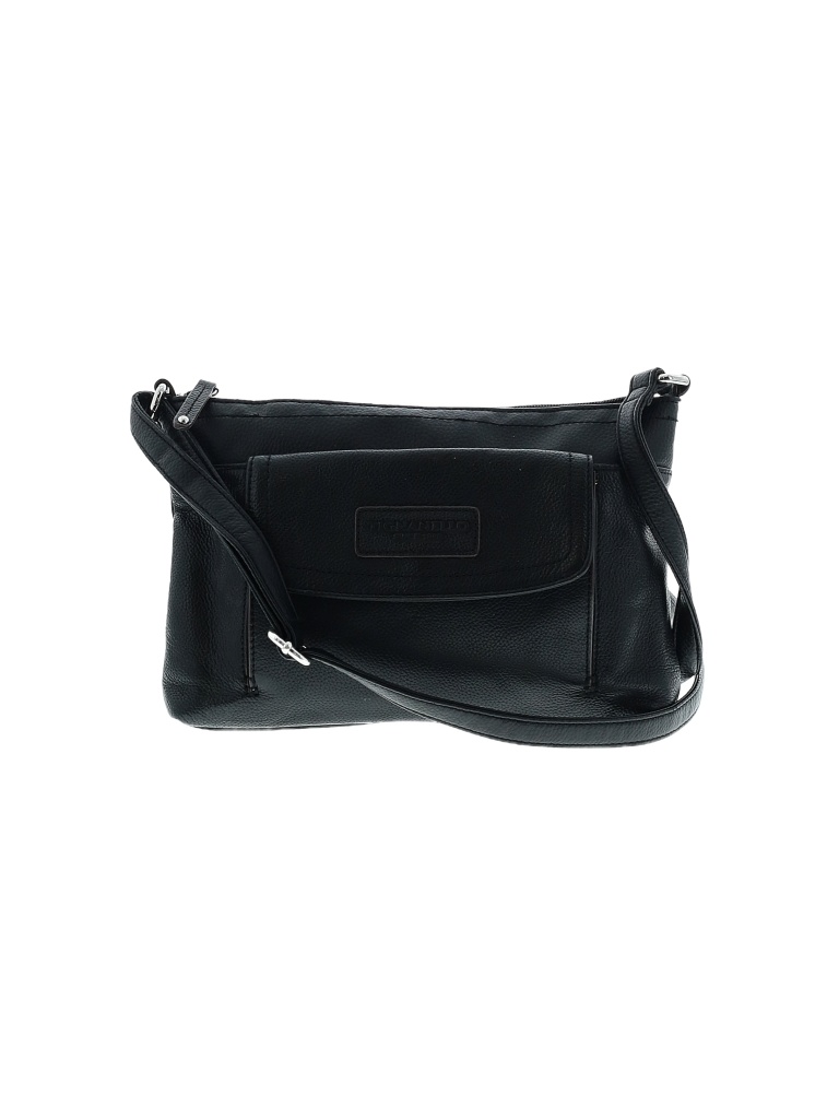 Tignanello 100 Leather Black Leather Crossbody Bag One Size 66 off thredUP