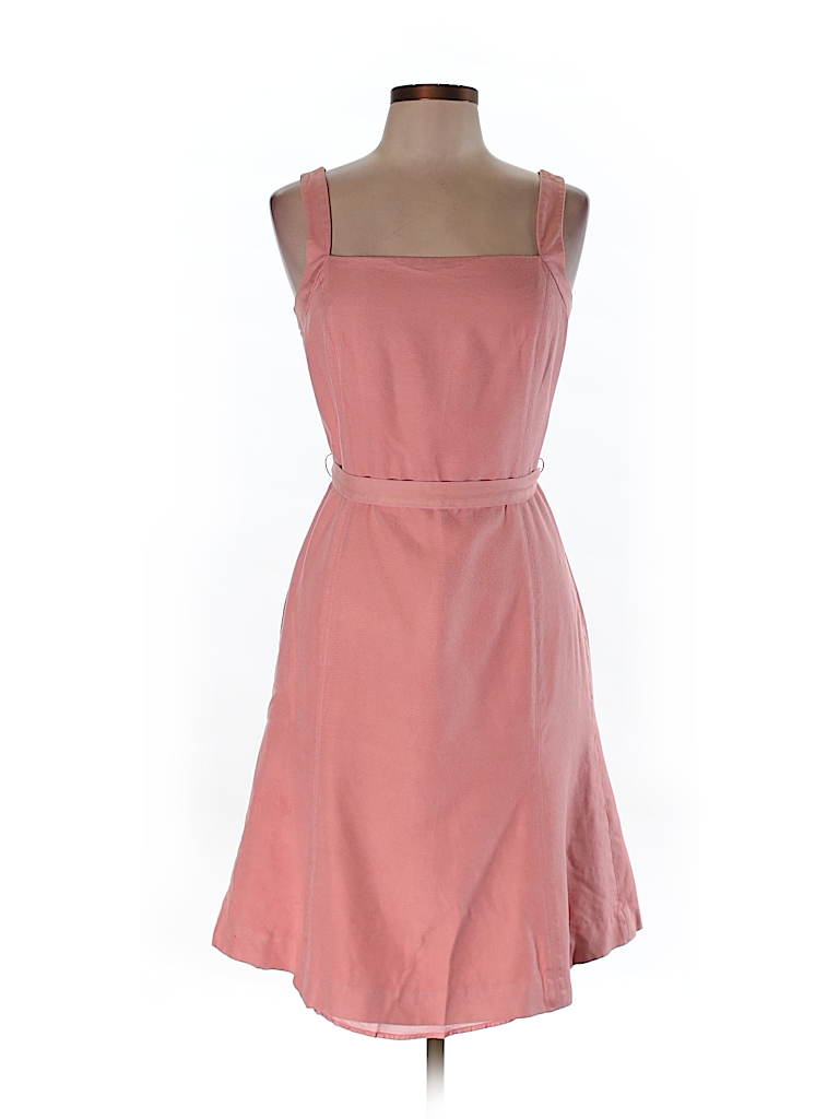 Ann Taylor 100% Silk Solid Coral Silk Dress Size 10 - 76% off | thredUP