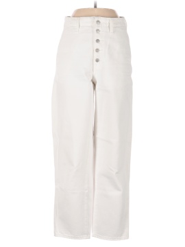 Madewell Balloon Jeans in Tile White: Button-Front Edition (view 1)