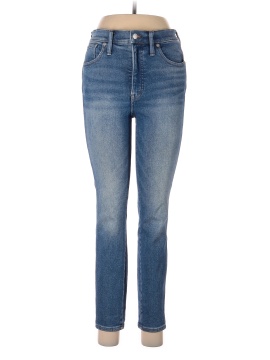 Madewell 10" High-Rise Skinny Crop Jeans in Sheffield Wash (view 1)