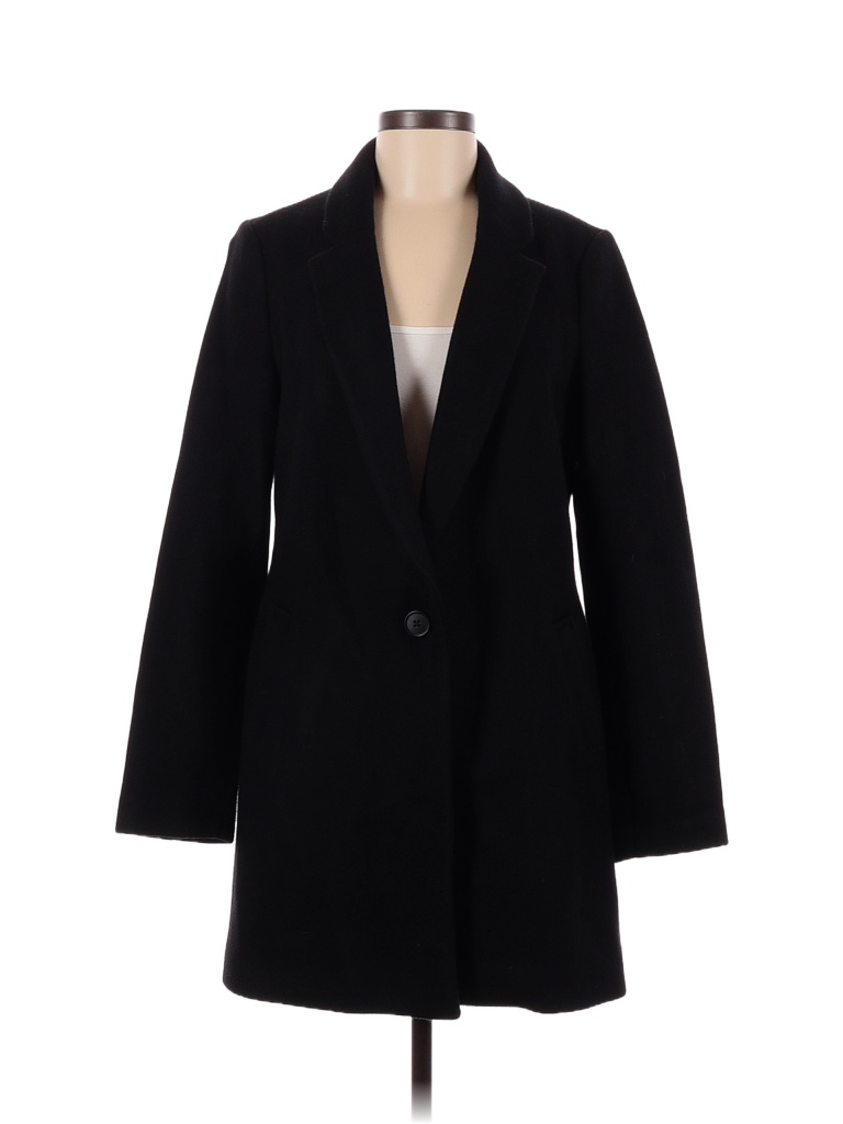 Old Navy Solid Black Coat Size M 60 off thredUP