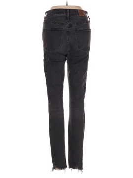 Madewell 9" Mid-Rise Skinny Jeans in Berkeley Black: Button-Through Edition (view 2)