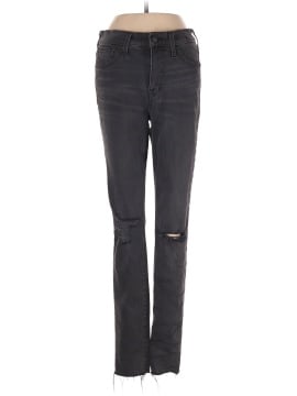 Madewell 9" Mid-Rise Skinny Jeans in Black Sea (view 1)