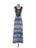 Ella Moss Aztec Or Tribal Print Blue Casual Dress Size S - photo 2