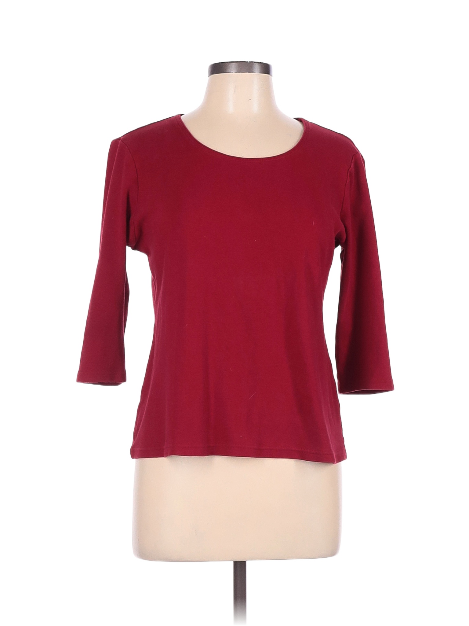 Karen Scott Womens Sport Space Dye Microfleece Top Red Size Extra Small