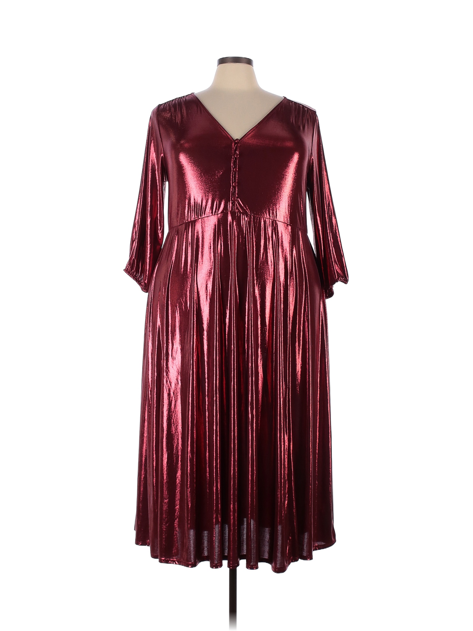 Torrid Red Casual Dress Size 3X Plus (3) (Plus) 52 off thredUP