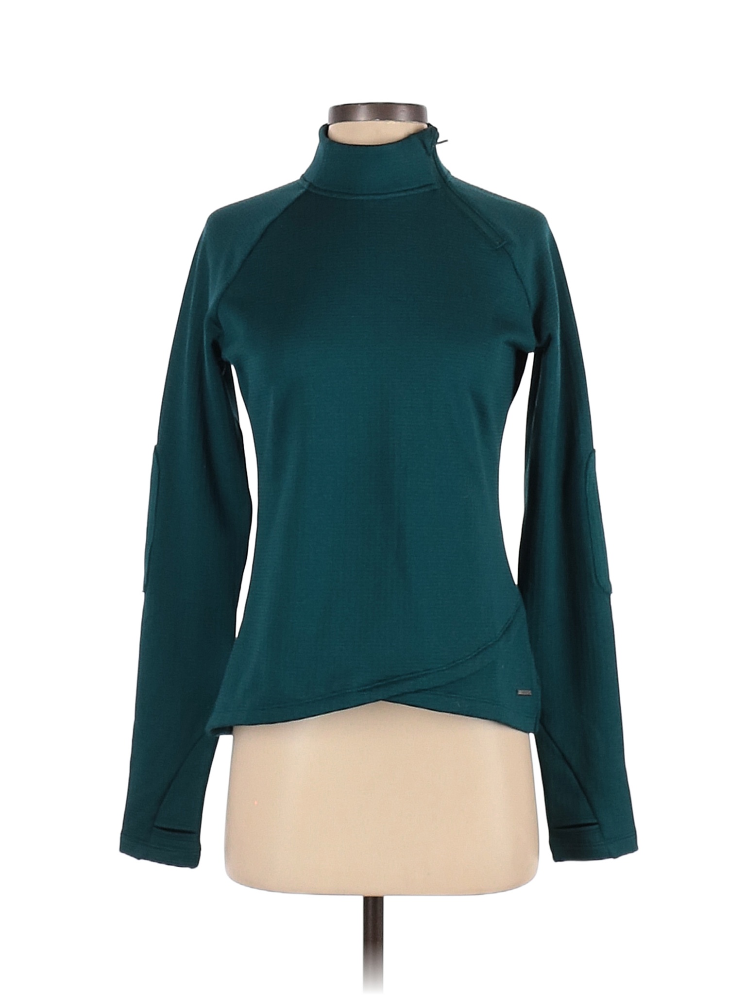 Mondetta Color Block Solid Colored Teal Turtleneck Sweater Size S - 71% ...