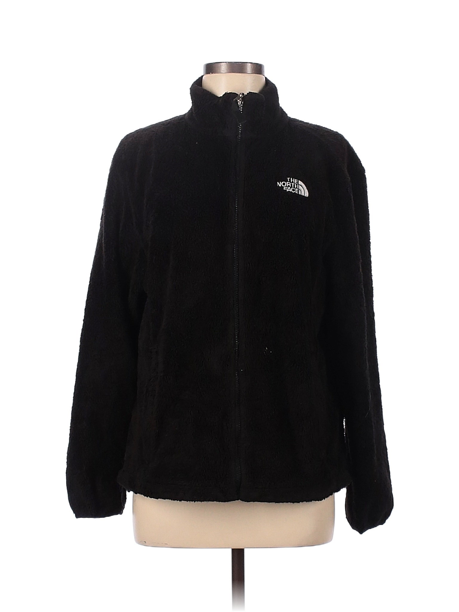 The North Face 100 Polyester Solid Black Fleece Size L 53 off thredUP