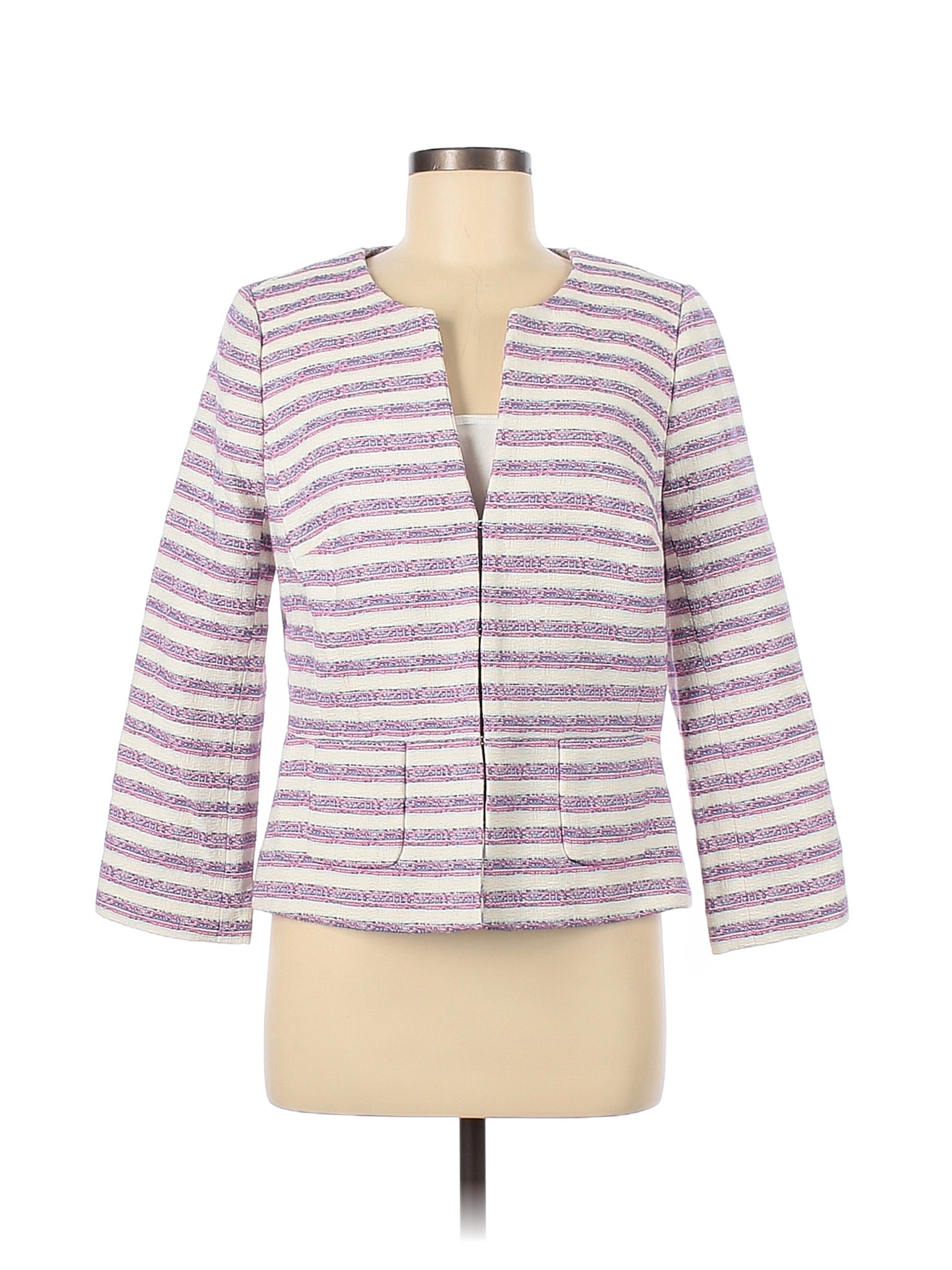 Talbots Stripes Pink Jacket Size 6 - 74% off | thredUP