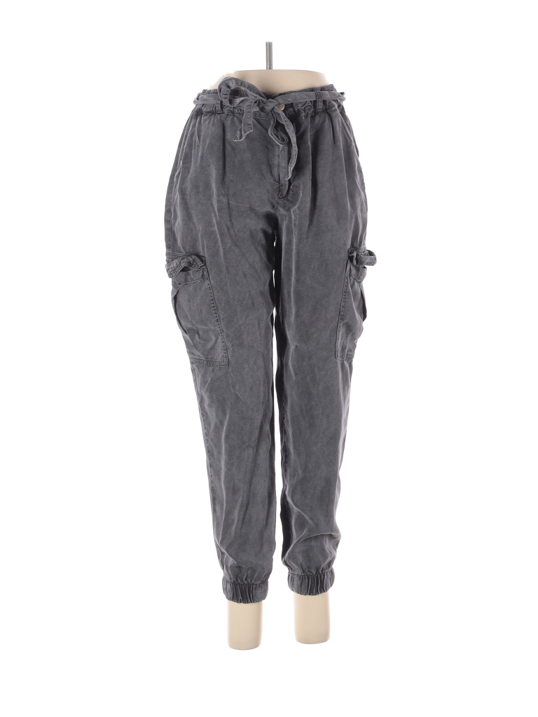 Young Fabulous & Broke 100% Tencel Solid Gray Cargo Pants Size S - photo 1