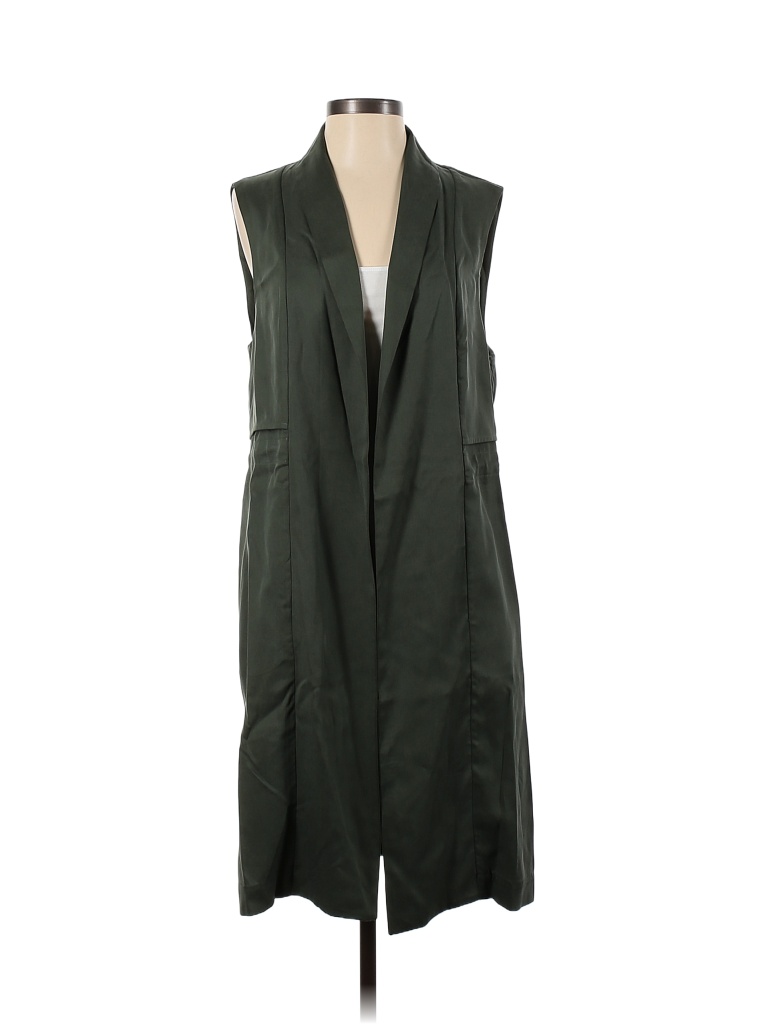 Cupcakes & Cashmere 100% Lyocell Solid Colored Green Vest Size S - photo 1
