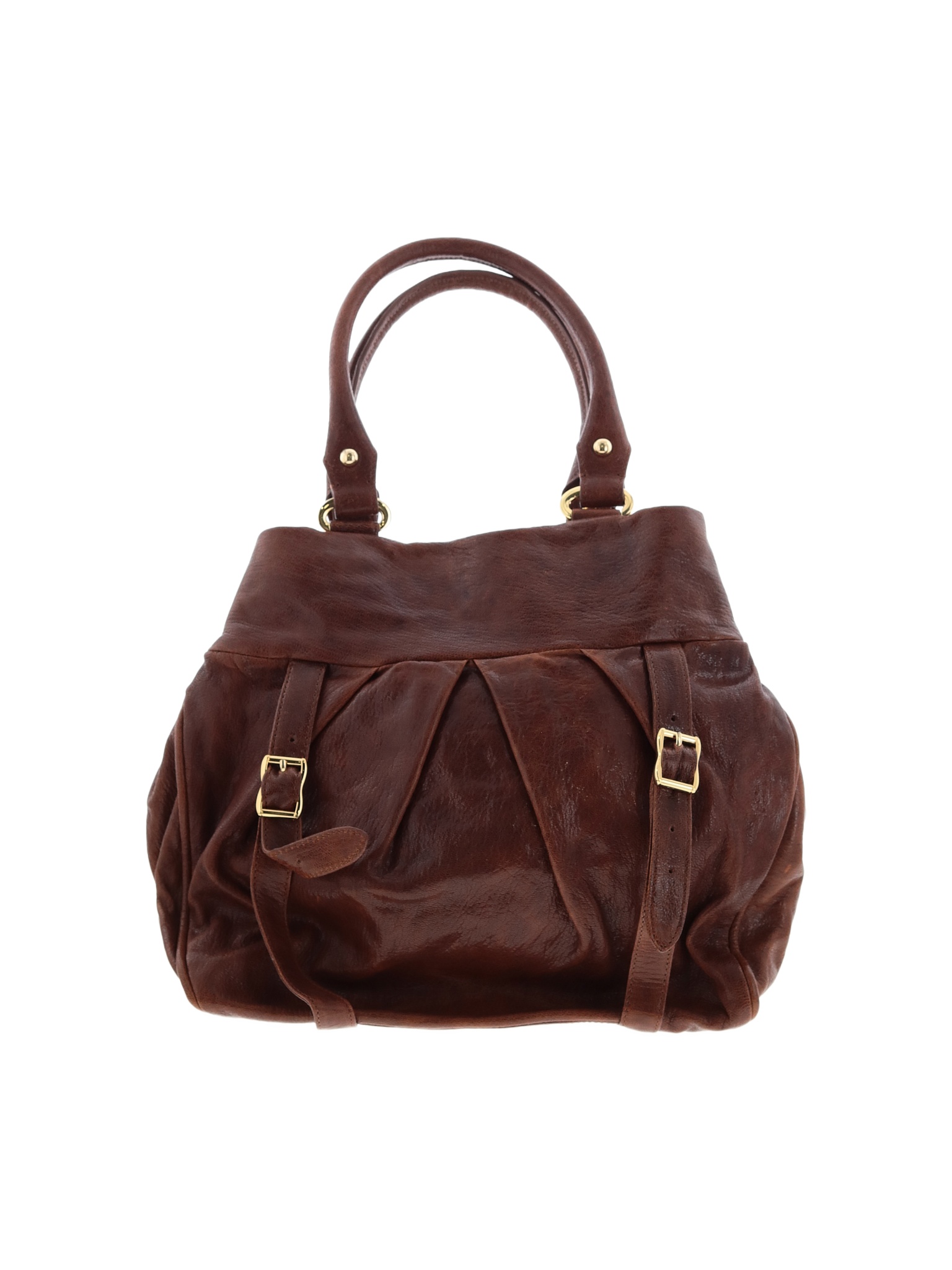 Treesje Leather Satchel: Brown Print Bags, thredUP