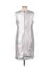 Thalia Sodi 100% Polyester Jacquard Marled Silver Gray Casual Dress Size 12 - photo 2