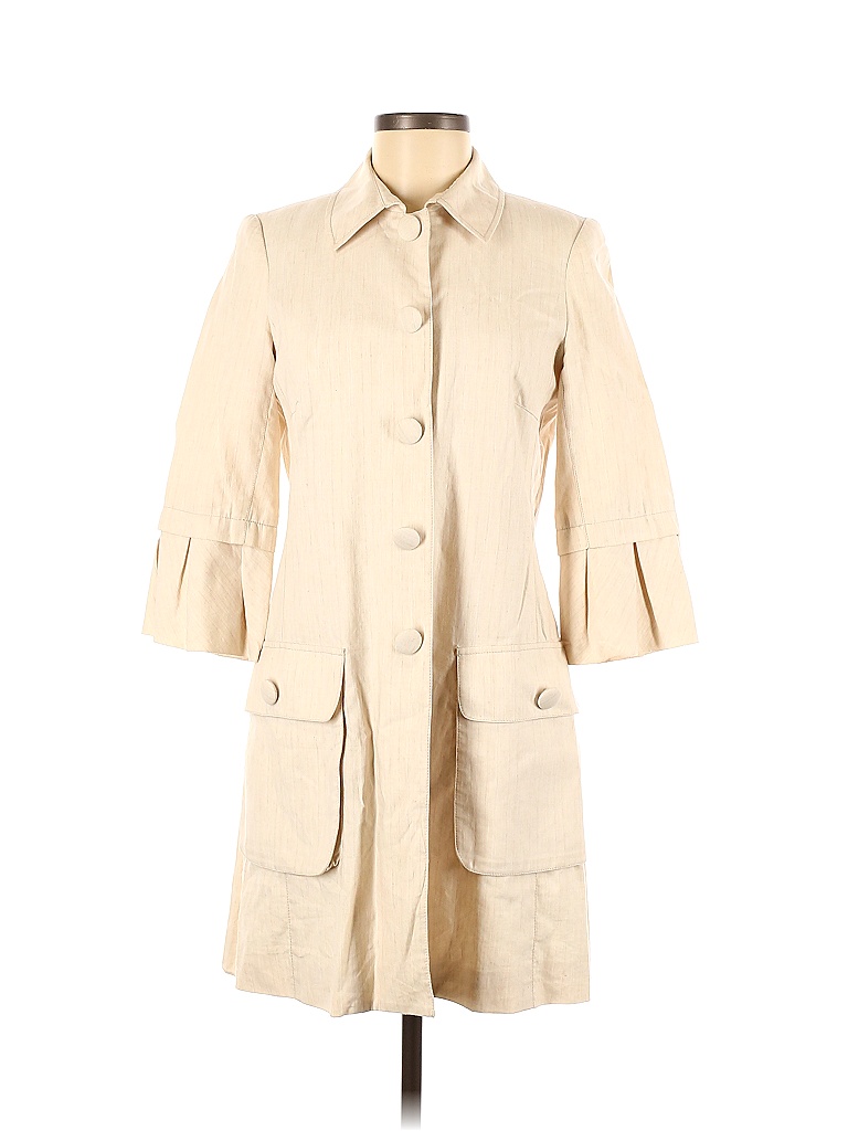 Robert Rodriguez Solid Colored Ivory Coat Size 6 - photo 1
