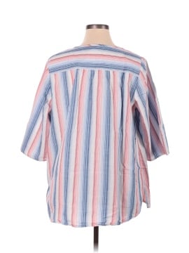 Catherines 3/4 Sleeve Button-Down Shirt (view 2)