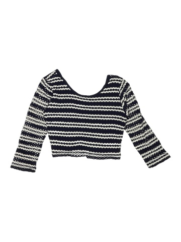 Aqua Long Sleeve Top (view 2)