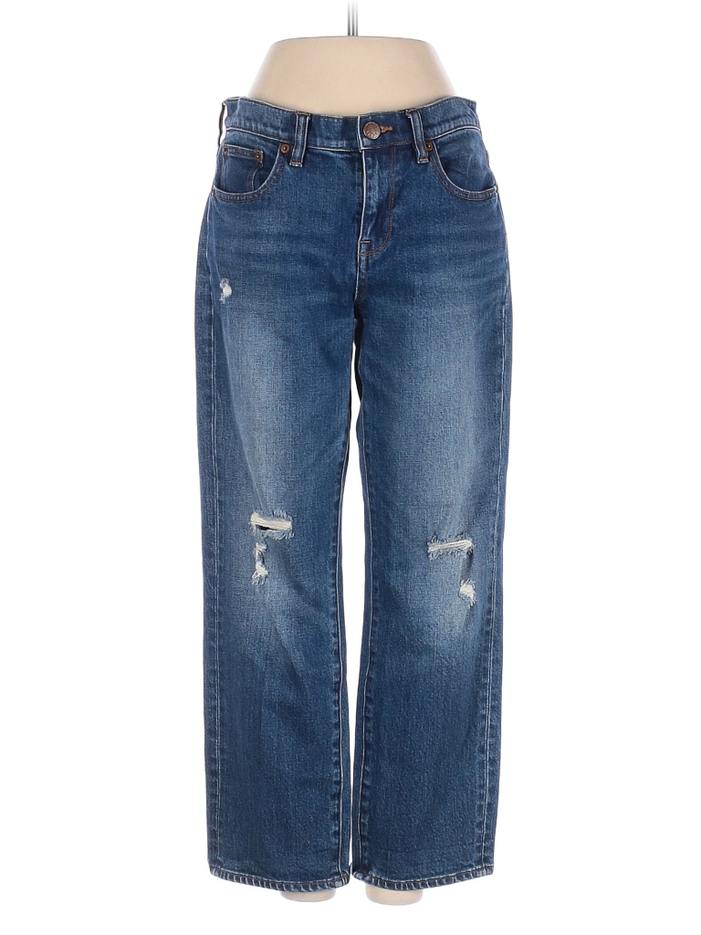 J.Crew Solid Blue Jeans 26 Waist - 88% off | thredUP