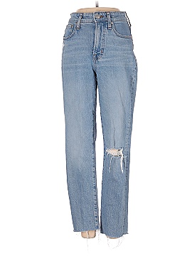 Madewell The Curvy Perfect Vintage Jean in Coney Wash: Destroyed Edition (view 1)