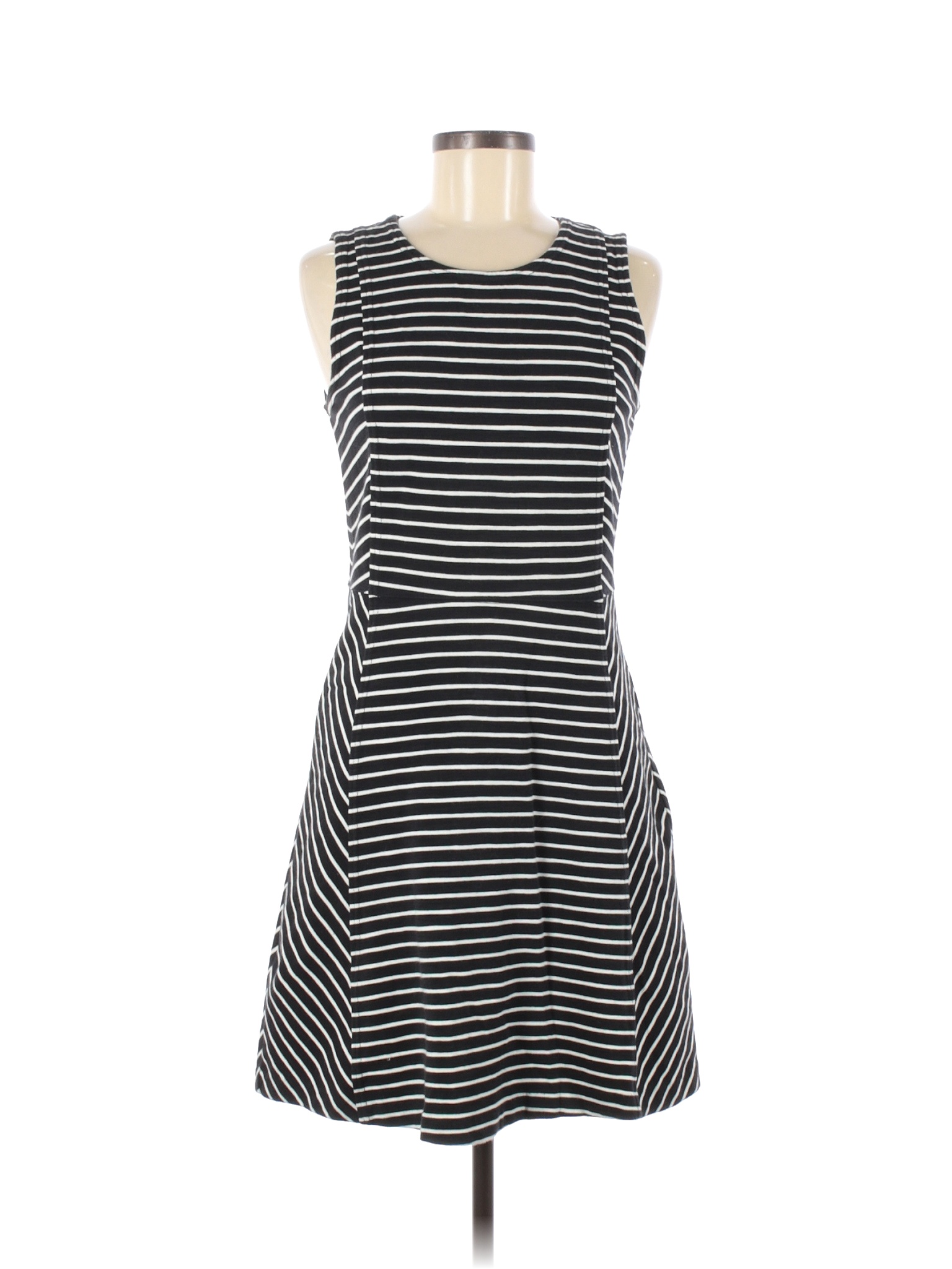 Lady Hagen Stripes Multi Color Black Casual Dress Size 6 - 56% off ...