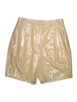 Sally LaPointe Faux Leather Shorts (view 1)