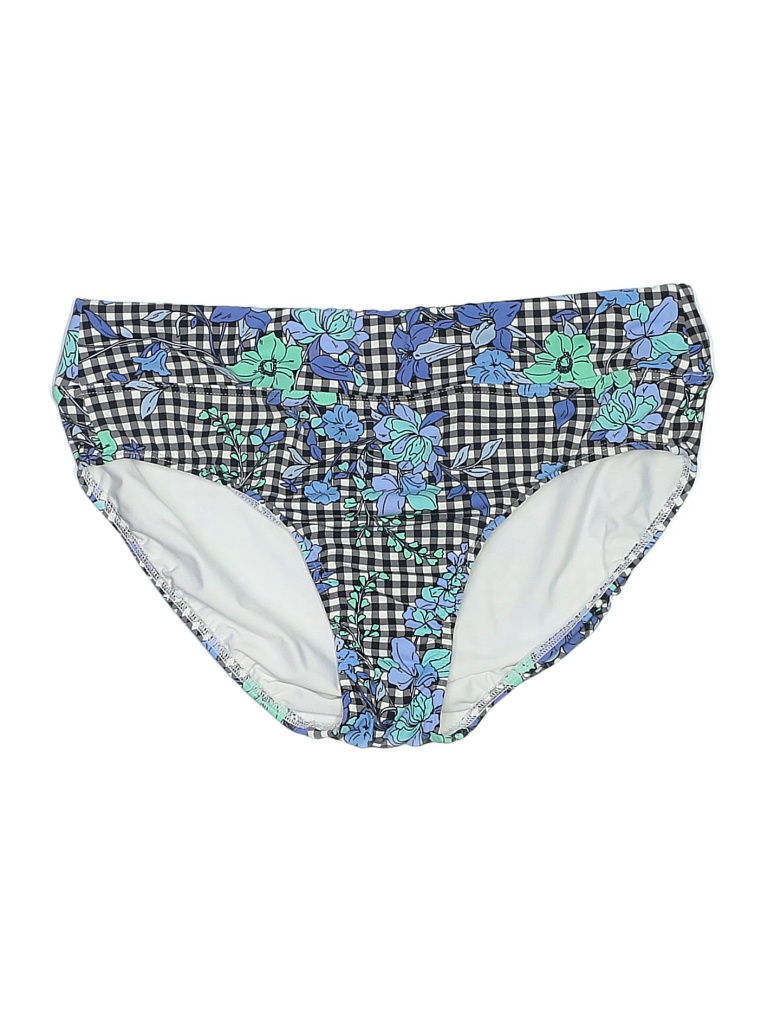 Lands' End Floral Black Swimsuit Bottoms Size 10 - 89% off | thredUP